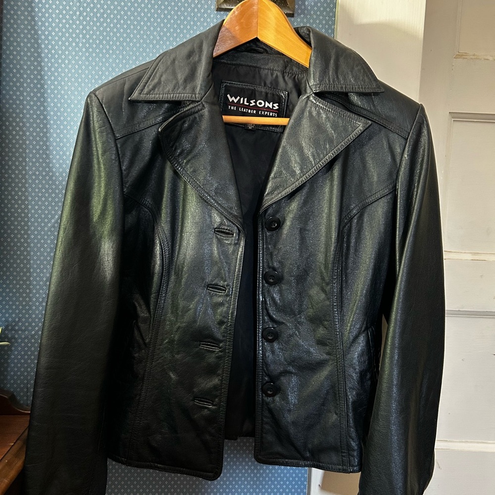 Wilson Black Leather Jacket Timeless Design